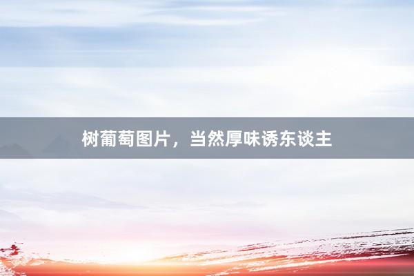 樹葡萄圖片，當然厚味誘東談主